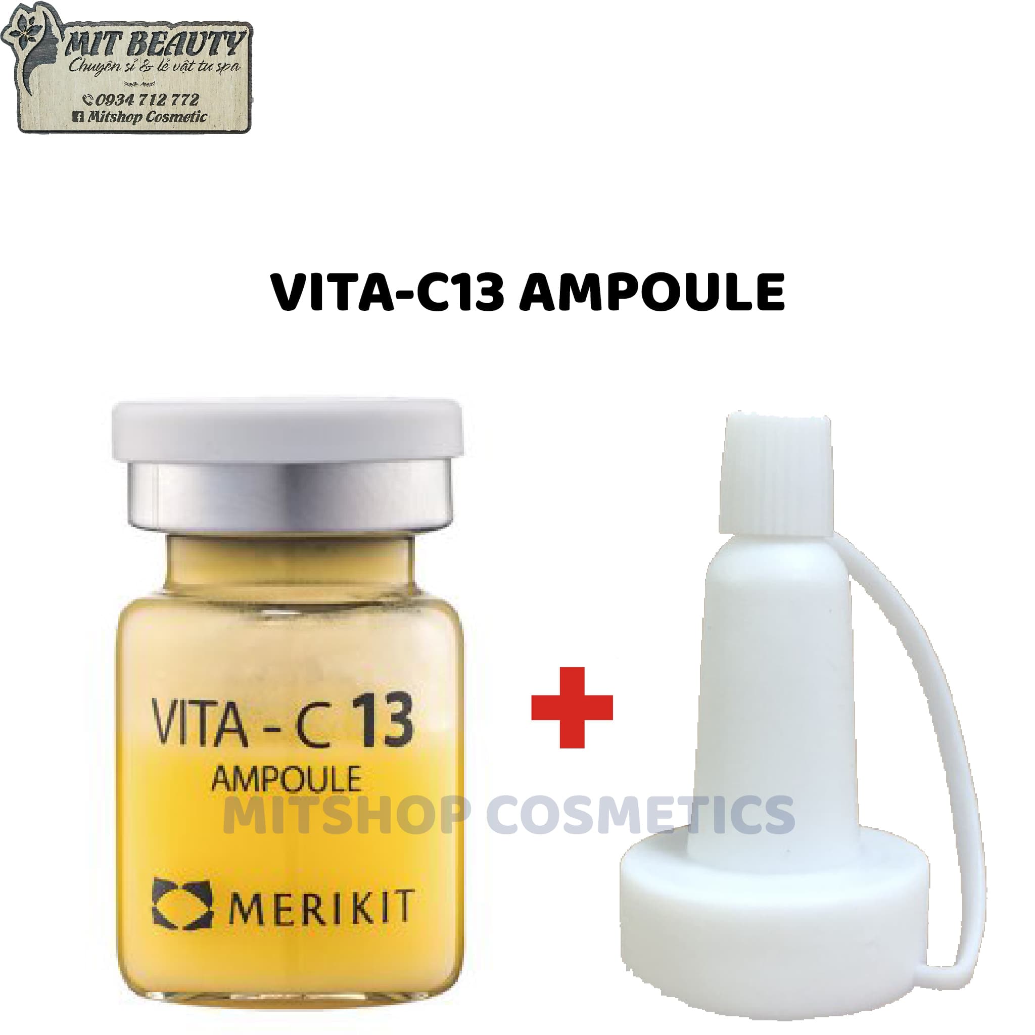 lẻ 1 lọ Tinh Chất Trắng Da MERIKIT VITA-C 13 Ampoule tinh chất cô đặc tinh khiết