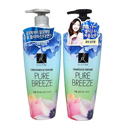Cặp gội xả hương hoa linh lan Pure Breeze Elastine Shampoo De Perfume Hàn Quốc 600ml