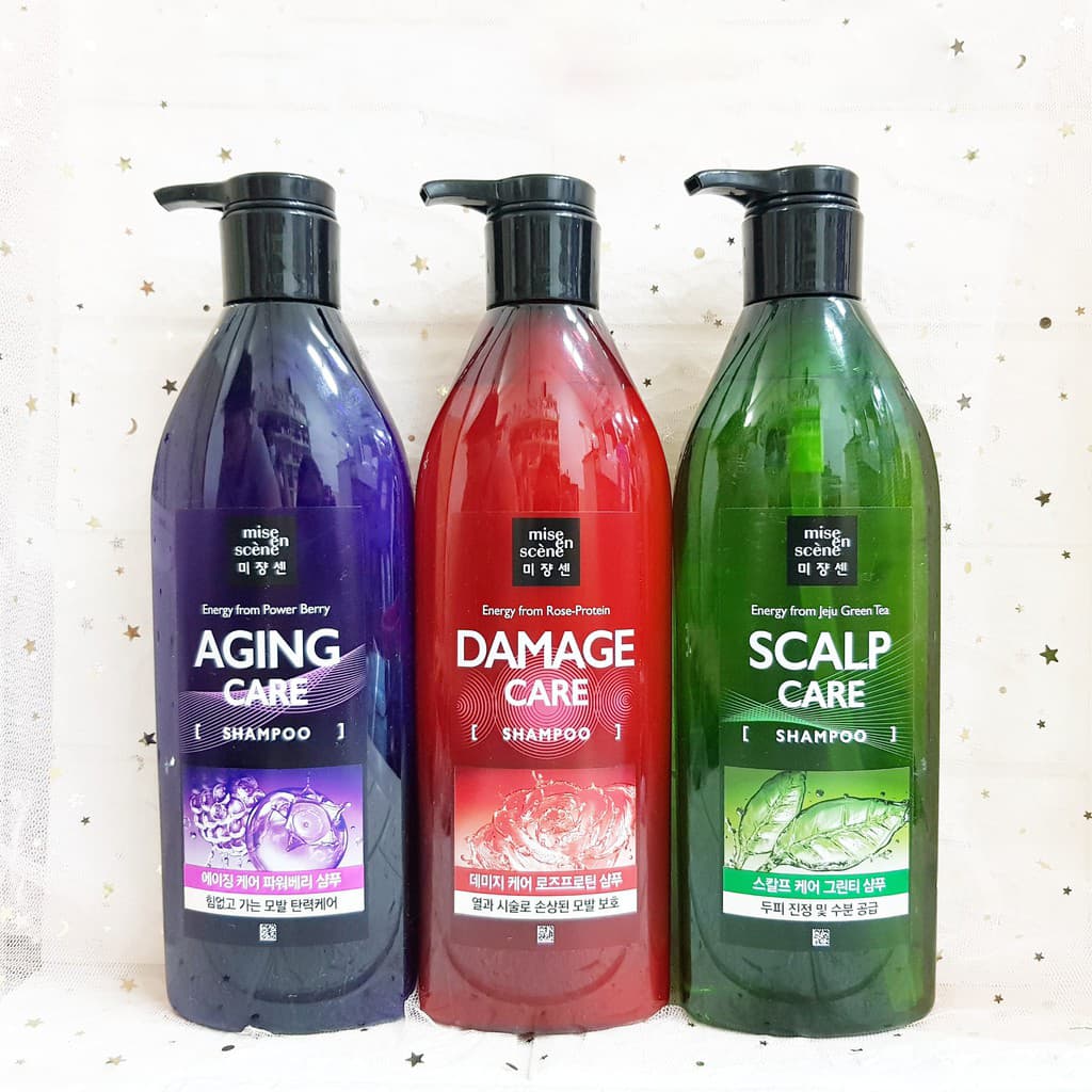 Bộ Dầu gội - xả Mise En Scene Shampoo nuôi dưỡng và ngăn ngừa gãy rụng Hàn Quốc 680ml