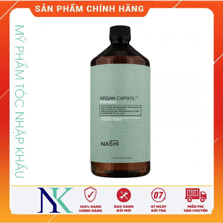 [HCM]Dầu Gội Chống Rụng Tóc Nashi Argan Exfoliating Hairloss 1000Ml