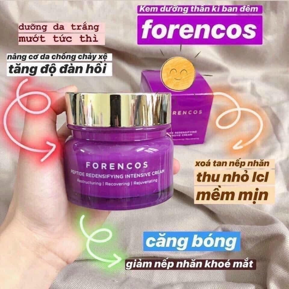 [HCM]KEM DƯỠNG TRẮNG DA BAN ĐÊM FORENCOS TÍM