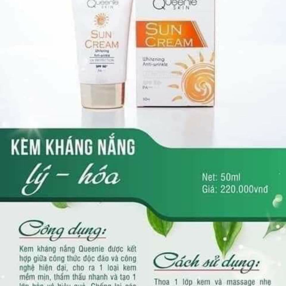 kem chống nắng Queenie skin