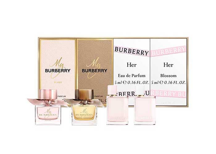 [HCM]Set Quà Tặng Nước Hoa Nữ My Burberry 4 Chai Travel Exclusive 5ml-XT1