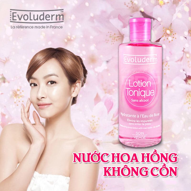 Nước hoa hồng Evolumderm Lotion Tonique Toner 250ml