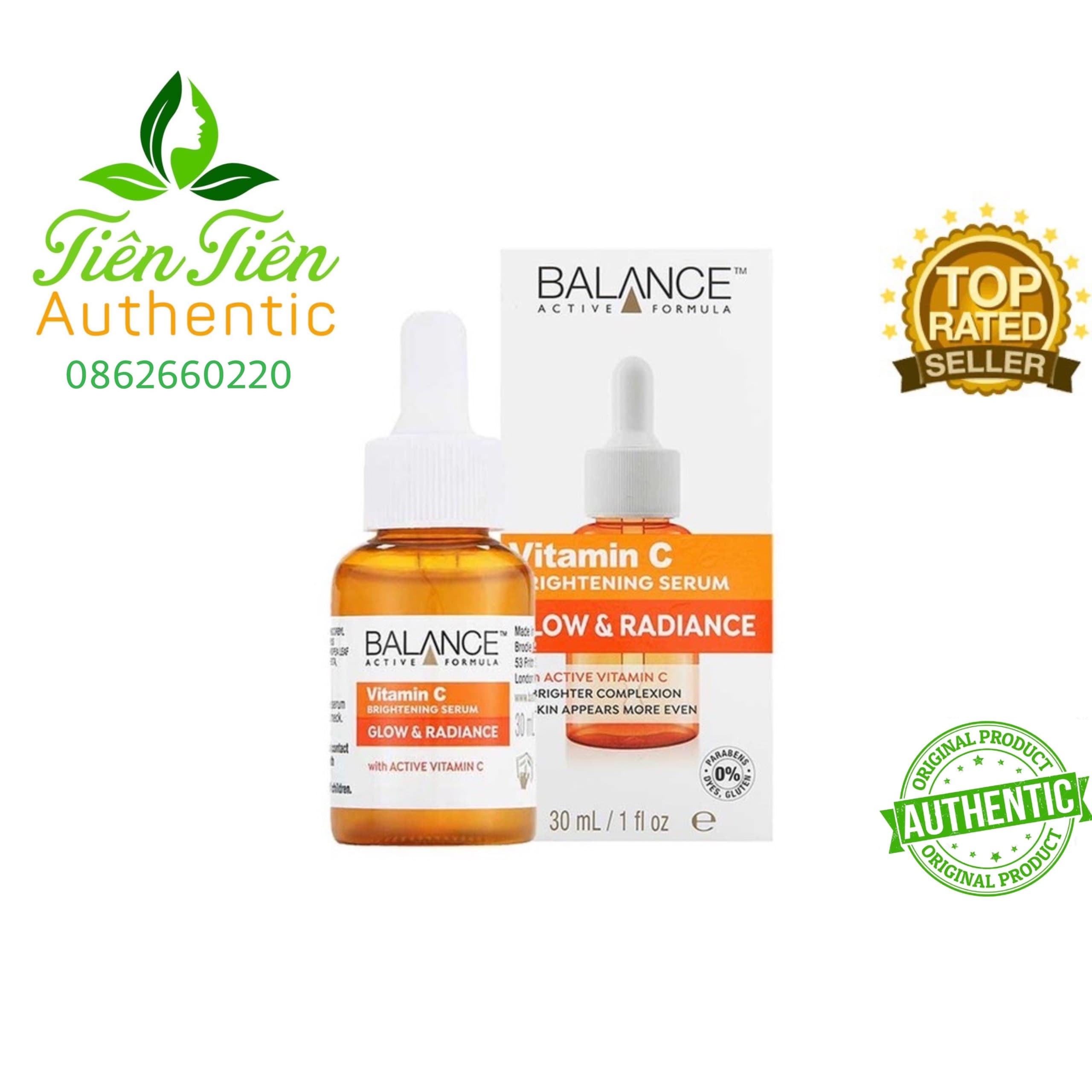 Balance Vitamin C Serum mờ thâm sau mụn Active Formula 30ml