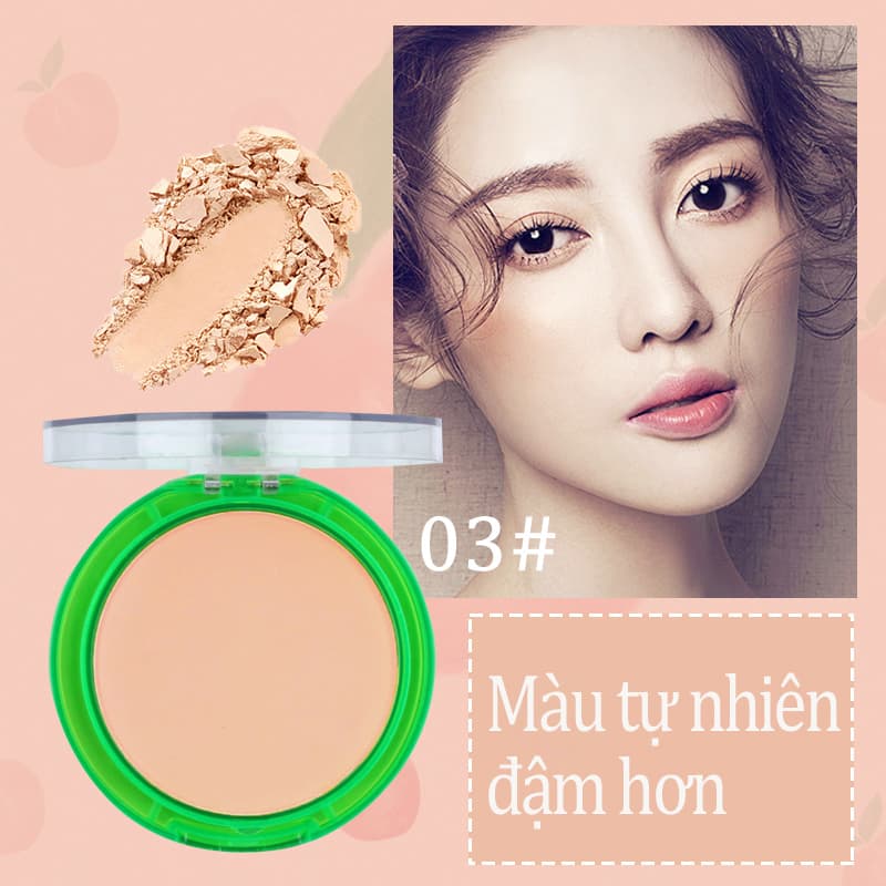 [HCM]【Kiss Belle Shop】Phấn phủ kiềm dầu KISS BEAUTY lâu trôi siêu mịn phấn phủ dạng nén phấn trang điểm nội địa trung 9g