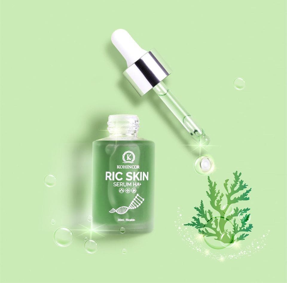 Combo 2 Siêu Phẩm RIC SKIN SERUM HA+ - Ngăn ngừa lão hóa cấp ẩm dưỡng trắng da mờ thâm nám