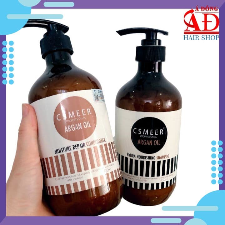 [CHÍNH HÃNG] CẶP DẦU GỘI XẢ CSMEER ARGAN OIL SIÊU MỀM MƯỢT CHO TÓC KHÔ HƯ TỔN