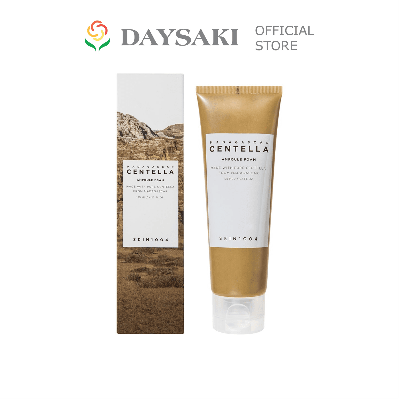 Skin1004 Sữa Rửa Mặt Làm Sạch Sâu Cho Da Nhạy Cảm Madagascar Centella Ampoule Foam 125ml