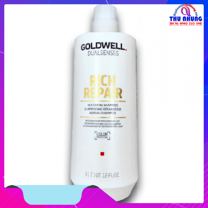 [HCM]Dầu gội phục hồi tóc hư tổn Goldwell Rich Repair 1000ml