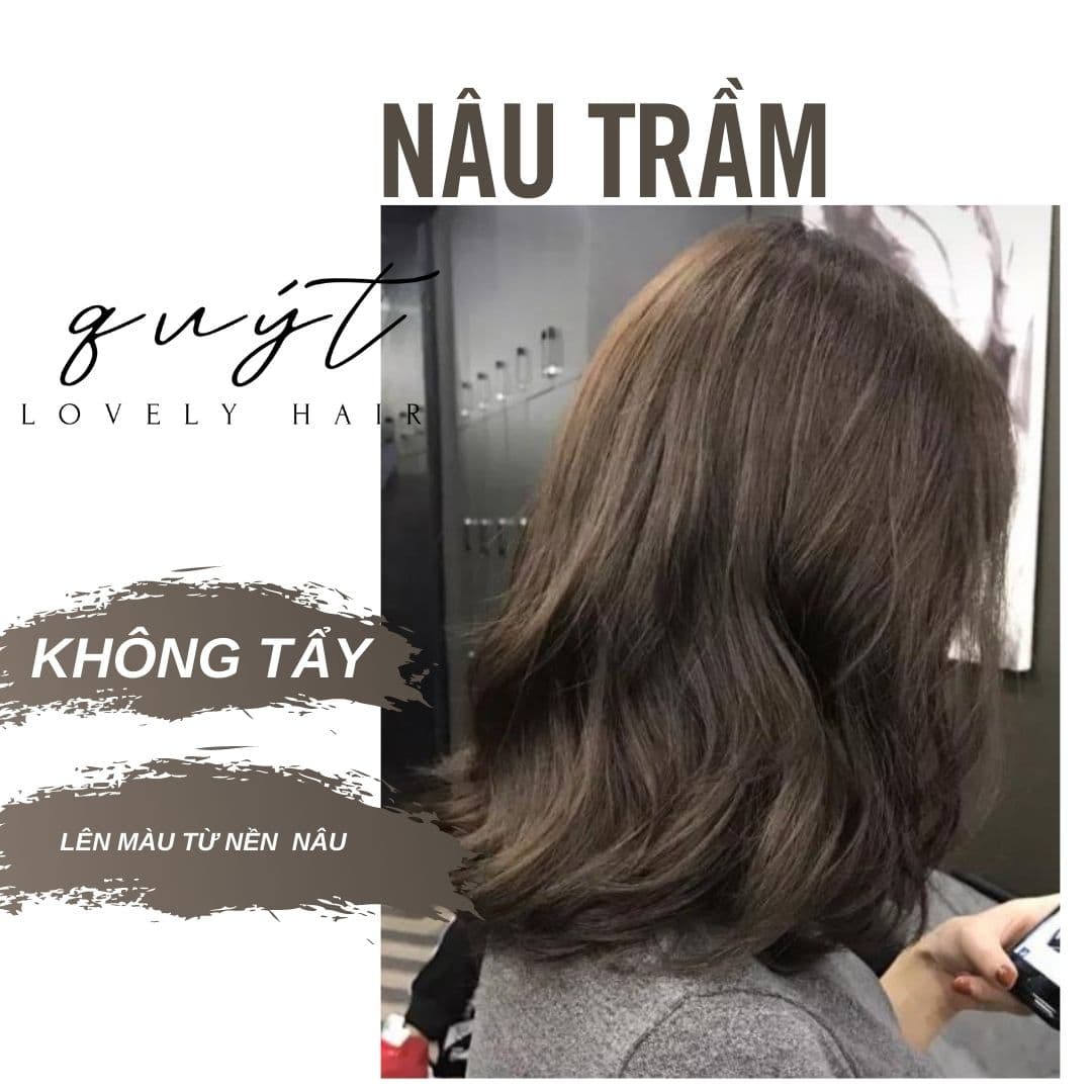 [HCM]THUỐC NHUỘM TÓC NÂU TRẦM+TẶNG OXY
