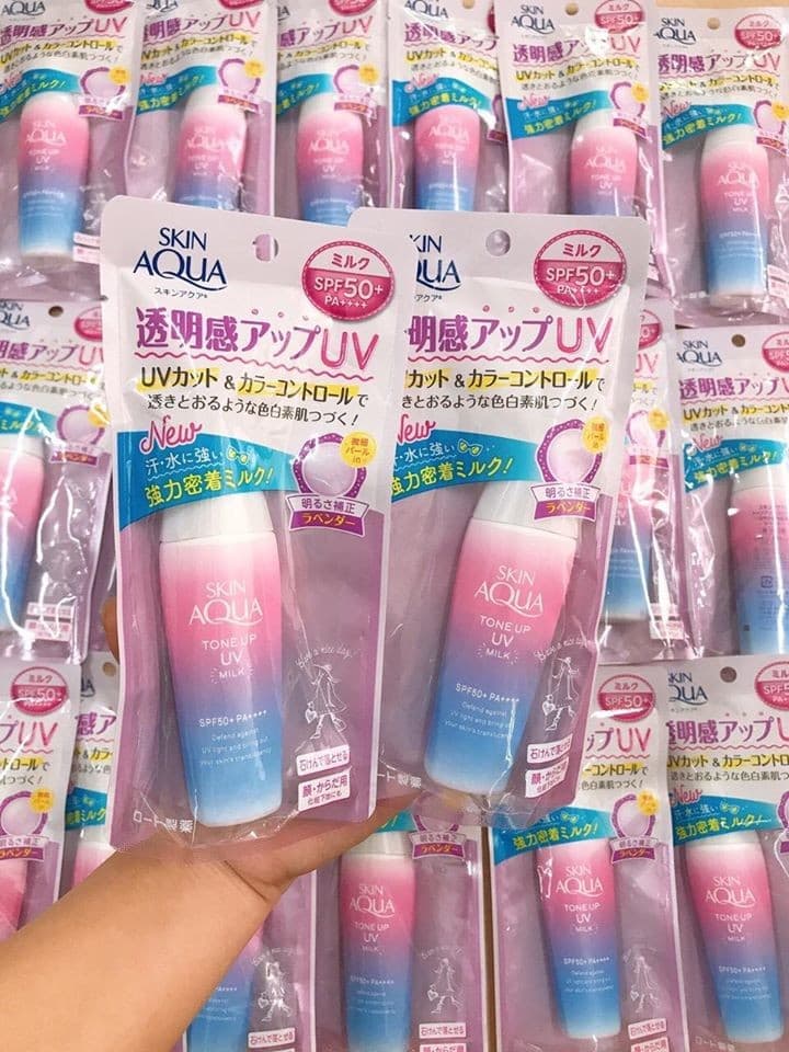 Kem chống nắng Skin Aqua Tone Up UV Milk [40ml] - kem chống nắng aqua milk