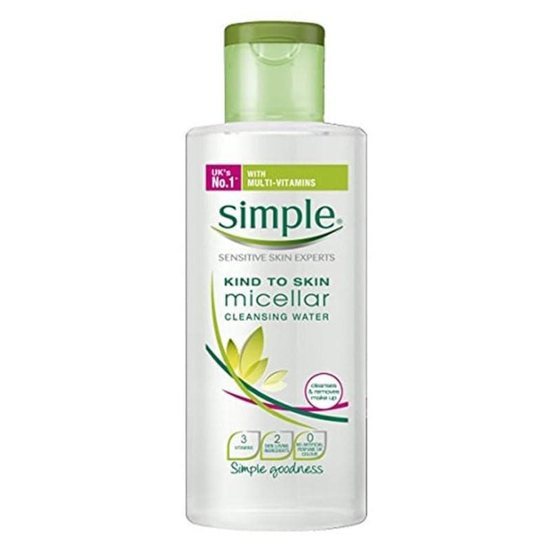 Tẩy trang bã nhờn cùng lớp Kake Up Simple Kind To Skin Micellar Cleansing Water 200ml