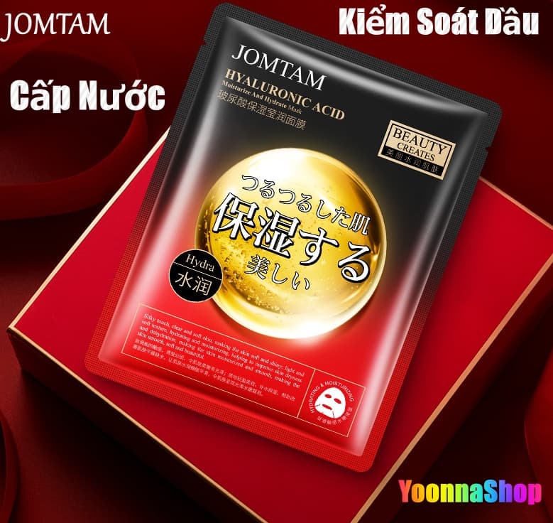 [HCM]COMBO 10 Mặt Nạ Trắng Da Cấp Nước JOMTAM Hyaluronic Acid  - Dưỡng ẩm Kiểm Soát Dầu Thu Nhỏ Lỗ Chân Lông