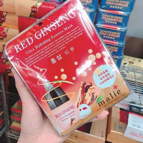 mặt nạ hồng sâm Hàn Quốc Red Ginseng dưỡng da trắng hồng
