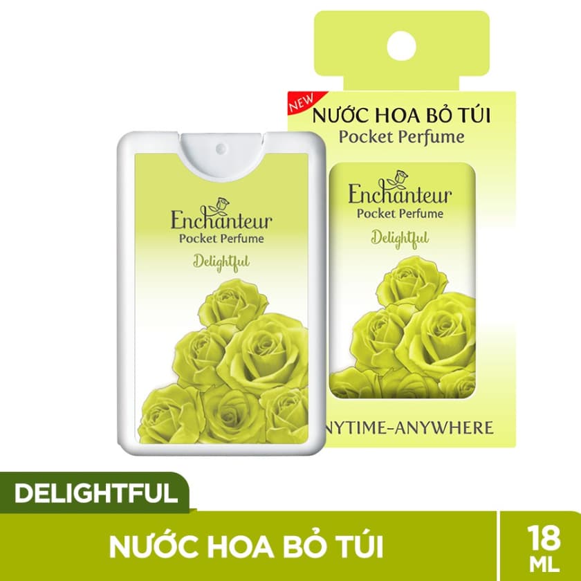 Nước hoa bỏ túi Enchanteur 18ml (250 lần sử dụng) - Xanh