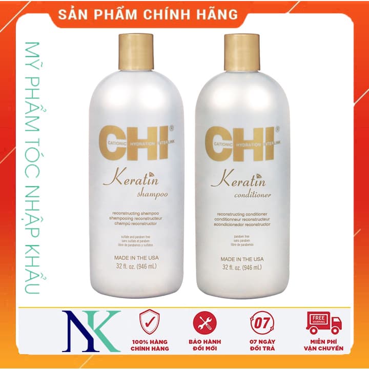 [HCM]Dầu Gội Xã Phục Hồi Chi Keratin Sampoo 946Ml