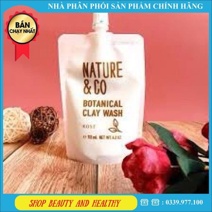 [ CHUẨN] Sữa Rửa Mặt Nature & Co Botanical Clay Wash (112ml)