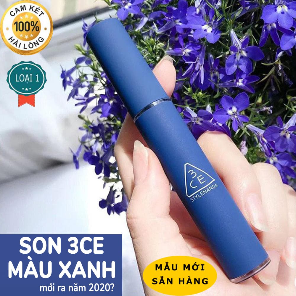 SON MÔI 3CE VỎ XANH SIÊU HOT 2020 - Bí Quyết Chọn Son Cho Đôi Môi Khỏe Đẹp Top 1 Son Môi Đẹp  Năm 2020 3CE  Với Chất Kem Mịn Lì Mềm Mịn Tuyệt Đối Lướt Nhẹ Trên Môi Son Lưu Màu Tốt - BH 1 ĐỔI 1