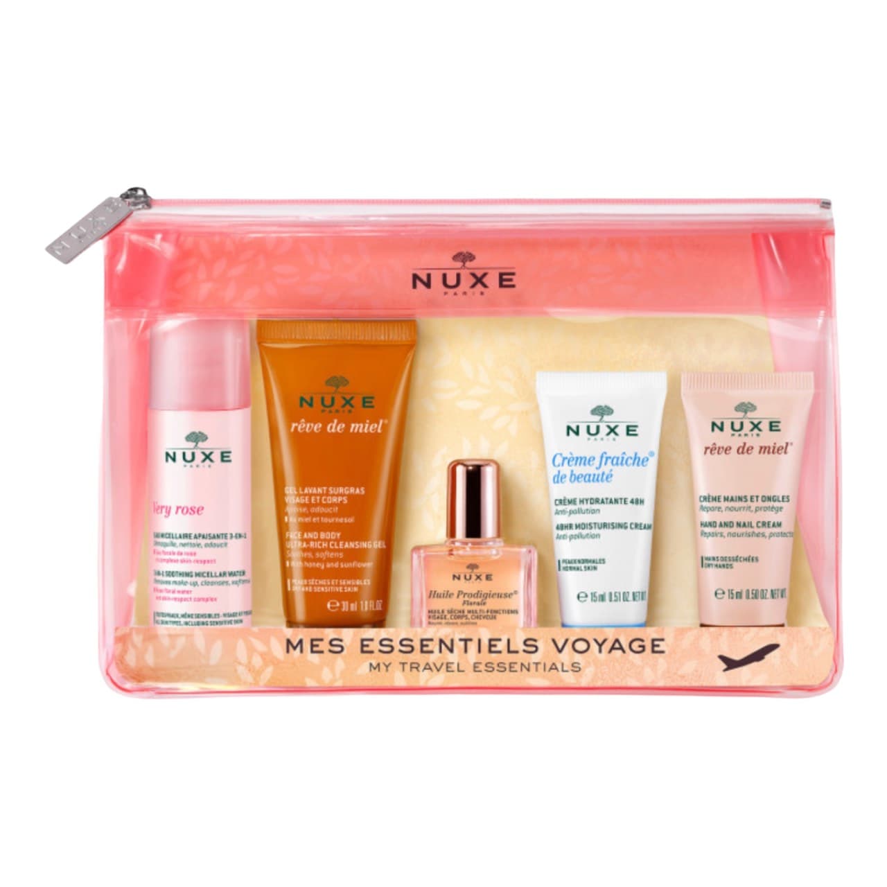 Set Mỹ Phẩm Mini Nuxe Pháp chăm sóc da trọn bộ - Bill mua tại Pháp