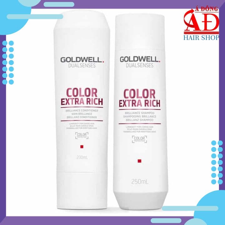 [Chính hãng] [KM] CẶP DẦU GỘI XẢ GOLDWELL COLOR EXTRA RICH DƯỠNG MÀU TÓC NHUỘM 250ml/200ml