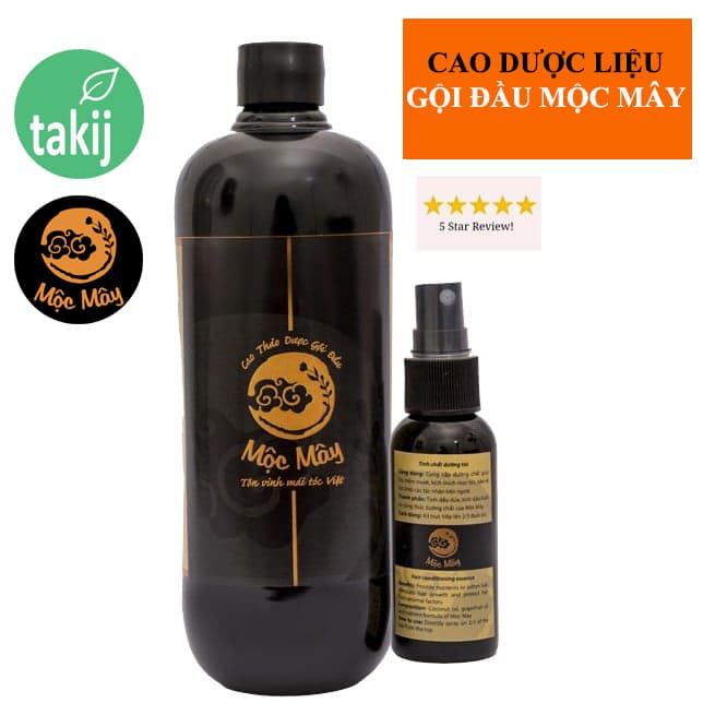 Dầu gội bồ kết cô đặc + Cao dược liệu gội đầu Mộc Mây + Hỗ trợ trị gầu nấm ngứa mọc tóc - NPP Takij Viet Nam