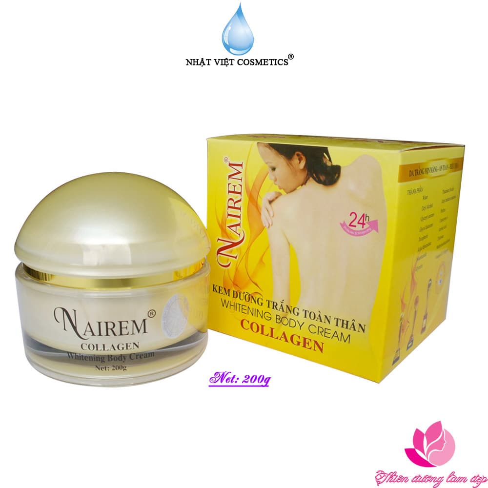 Kem dưỡng trắng da toàn thân Collagen Cao Cấp NAIREM - 200g