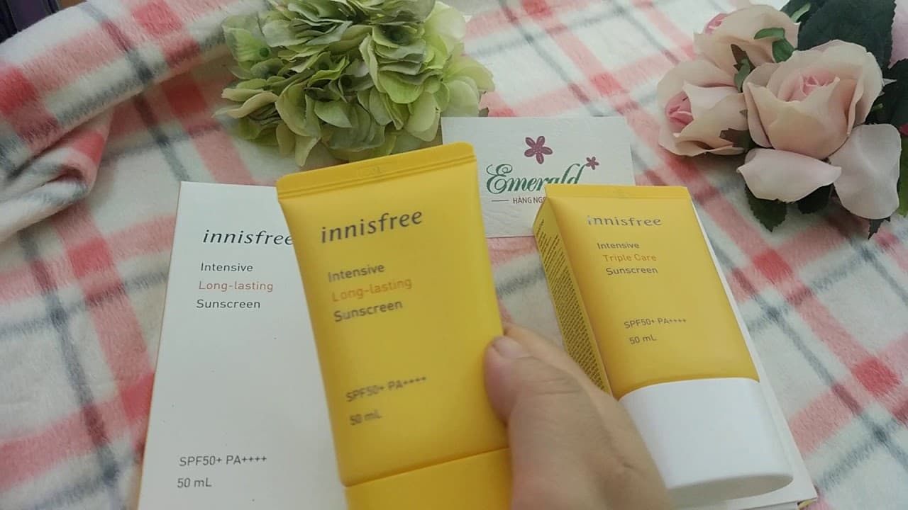[HCM]KEM CHỐNG NẮNG INNISFREE TRIPLE CARE