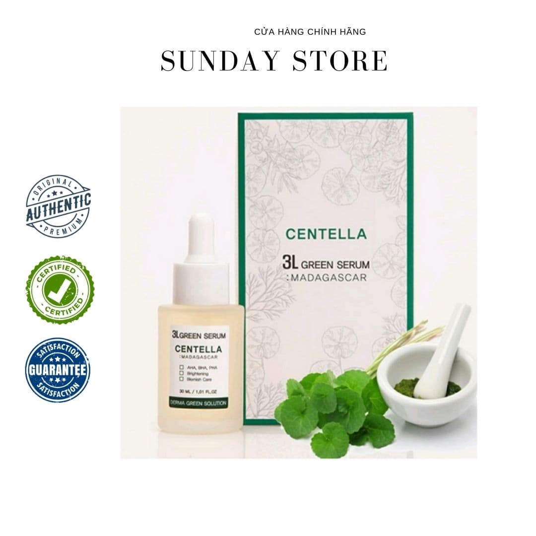 Serum Rau Má Centella 3L Green 30ml