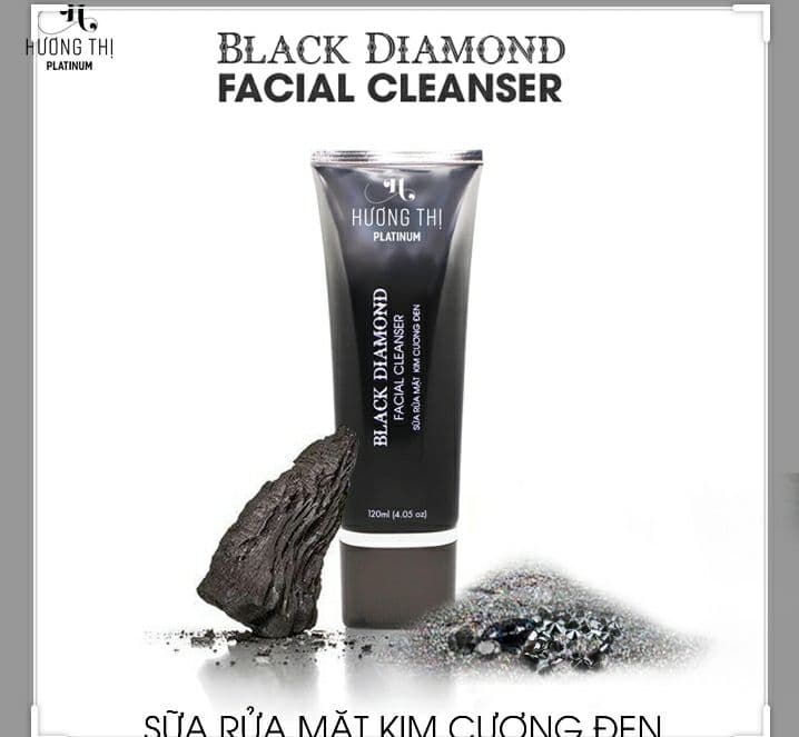 Sữa rửa mặt kim cương đen Hương Thị Black Diamond Facial Cleanser 120ml