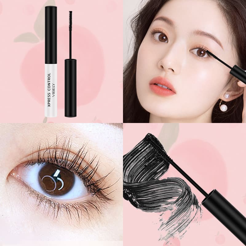 [HCM][Peachy Sis Shop] VIBELY 4D Silk Fiber Mascara lông mi Làm dài mi Mã hóa kéo dài Kéo dài thời gian kéo dài Trang điểm mắt không thấm nước