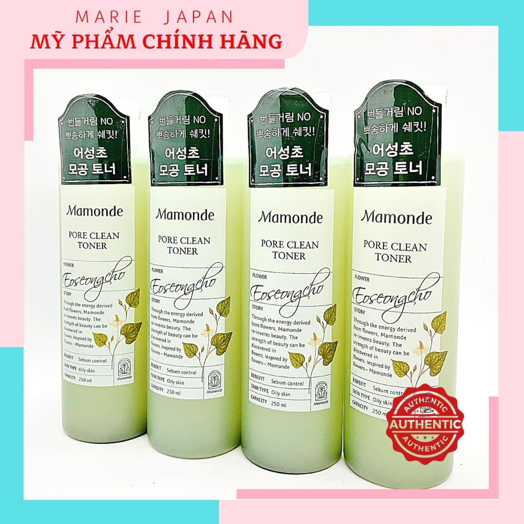 [HCM]Nước cân bằng se lỗ chân lông kiềm dầu Mamonde Pore Toner 250ml