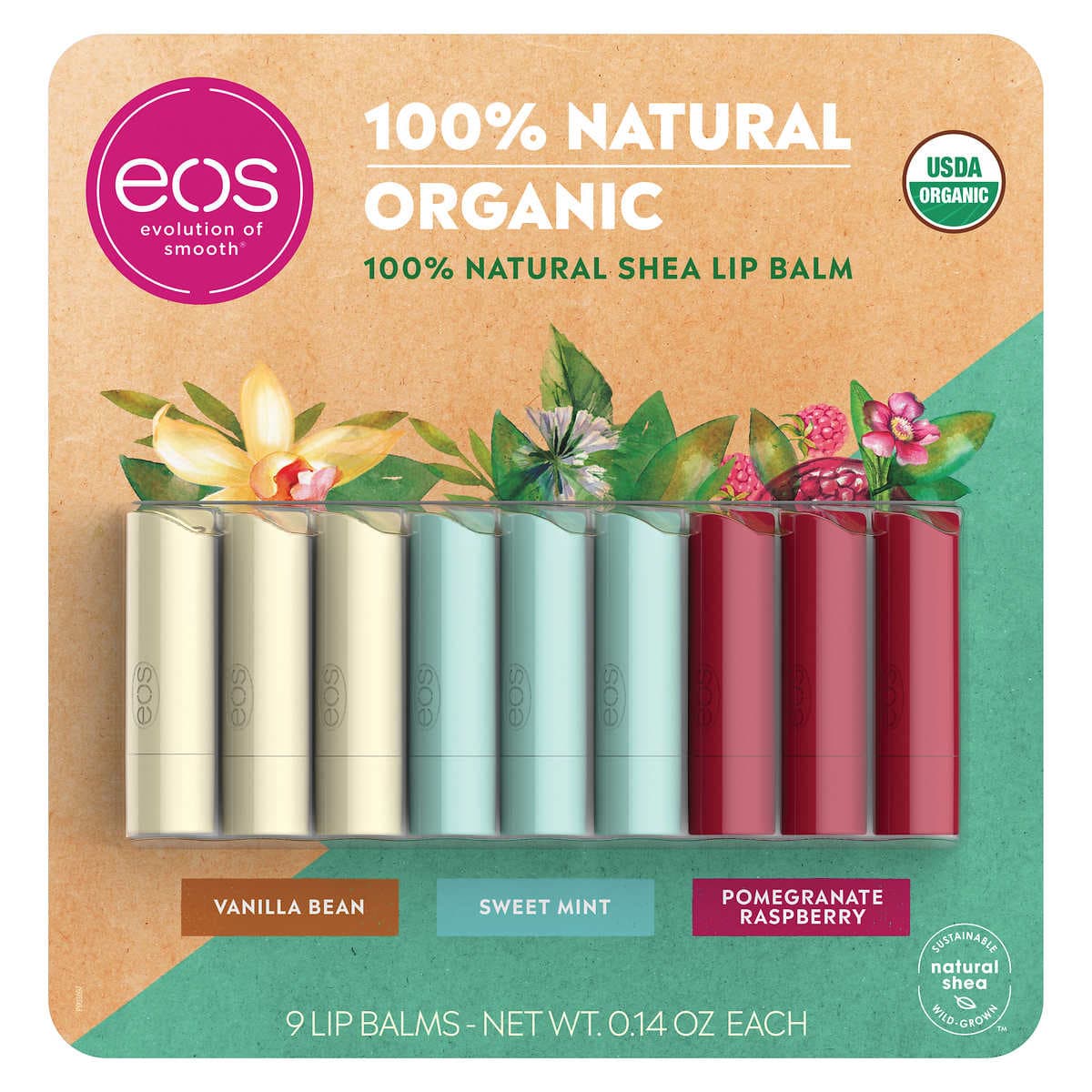 [HCM]Son dưỡng môi eos USDA Organic Smooth Lip Balm