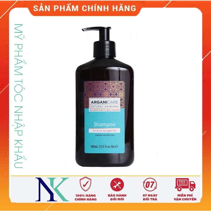[HCM]Dầu Gội Phục Hồi Tóc Arganicare Shea Butter 400Ml
