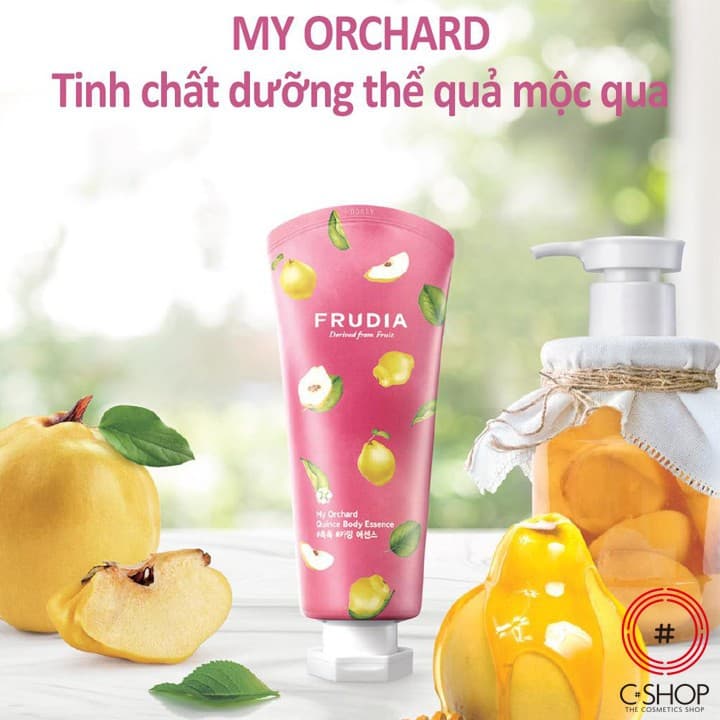 [HCM]Tinh chất dưỡng ẩm và làm dịu da chiết xuất quả mộc qua Frudia My Orchard Quince Body Essence