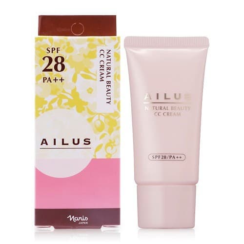 Kem trang điểm trắng da Naris Ailus Natural Beauty CC Cream Cao cấp Nhật Bản #01 Ivory Yellow (Trắng da tự nhiên) - Hàng chính hãng