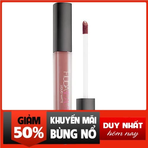 [HÀNG LOẠI TỐT] Set 4 son môi kem lì huda beauty liquid matte đẹp cao cấp loại tốt màu hồng đỏ trầm