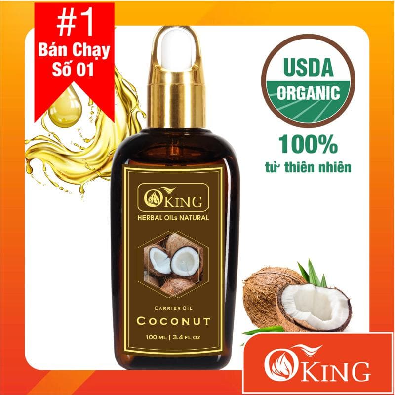 [HCM]Dầu Dừa nguyên chất (Coconut) 100ML dưỡng tóc da