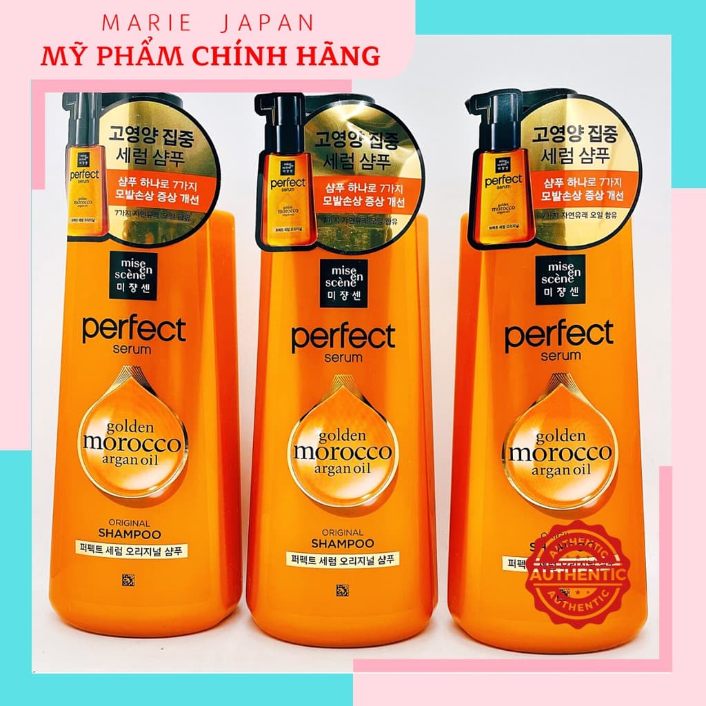 [HCM]Dầu Gội Phục Hồi Suôn Mượt Tóc Mise En Scene Perfect Serum Hàn Quốc 680ml