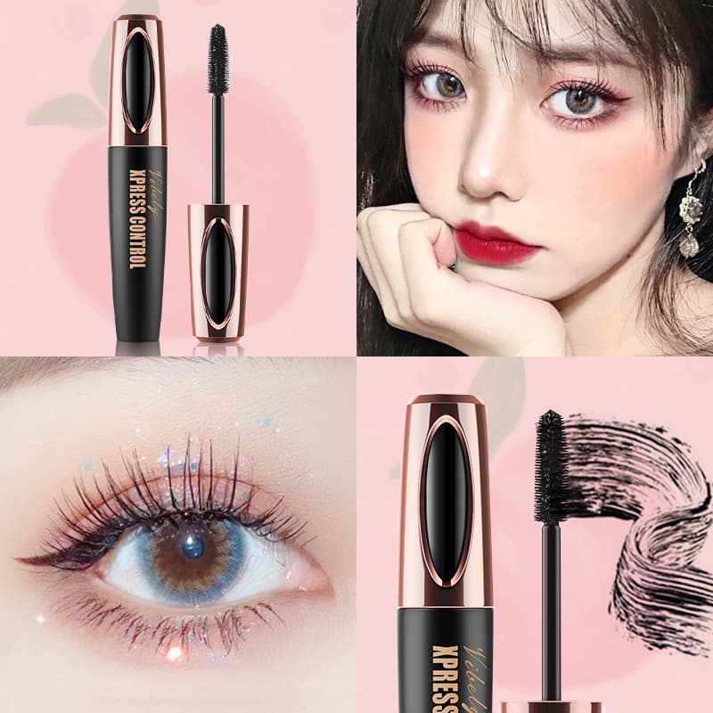 [HCM][Peachy Sis Shop] VIBELY 4D Silk Fiber Mascara lông mi Làm dài mi Mã hóa kéo dài Kéo dài thời gian kéo dài Trang điểm mắt không thấm nước
