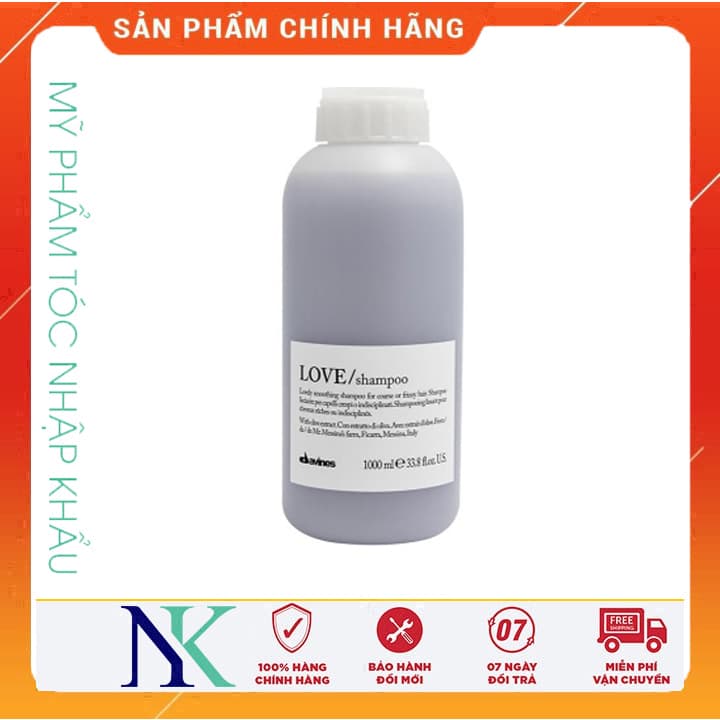 [HCM]Dầu Gội Dịu Nhẹ Cho Mái Tóc Thẳng Mượt Love Smoothing 1000Ml