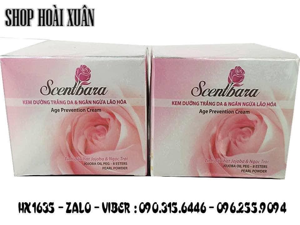 Kem dưỡng trắng da và ngăn ngừa lão hóa Scentbara hoa hồng - HX1635
