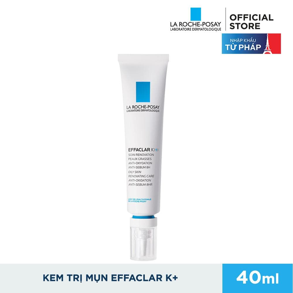 [HCM]Kem Dưỡng Giảm Mụn Đầu Đen Mụn Cám Và Bóng Dầu La Roche Posay Effaclar K+ 40ml