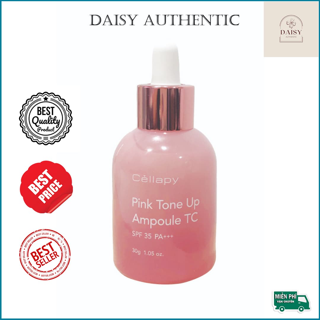[CHUẨN AUTH] Tinh Chất Dưỡng Trắng Cellapy Pink Tone Up Ampoule 30ml