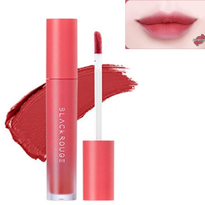 Son kem lì Black Rouge Air Fit Velvet Tint Hàn Quốc 4ml (S01 Rosy Cinnamon: hồng đào ấm)