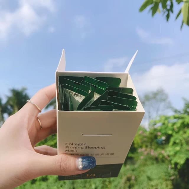 [HCM]Mặt nạ ngủ Collagen Sleeping Mask dưỡng ẩm nâng cơ thu nhỏ lỗ chân lông Yanjiayi (20 gói/hộp)