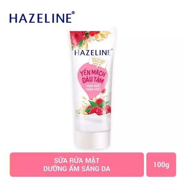 Sữa rửa mặt yến mạch dâu tằm làm mịn da HAZELINE 100gr