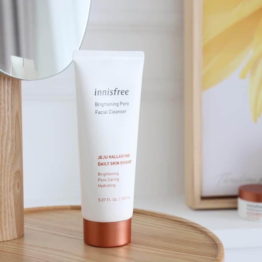 🍇Sữa rửa mặt🍇 làm trắng da Innisfree Brightening Pore Facial Cleanser sạch bụi 150ml