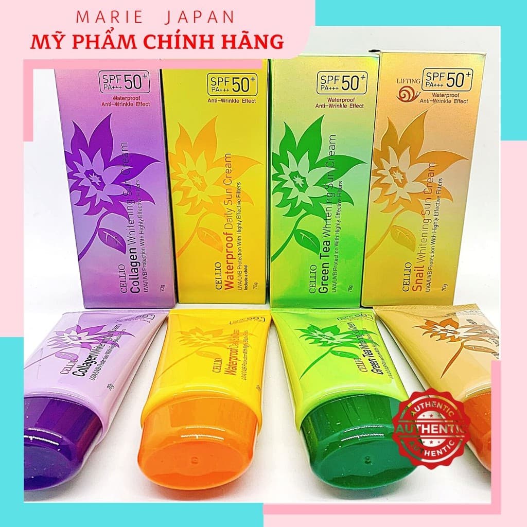 Kem Chống Nắng Cellio Sun Cream SPF50+ PA+++ 70g