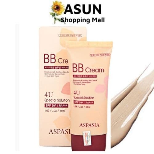 [HCM]Kem Nền Chống Nắng Aspasia 4U Special BB Solution Cream SPF50 Pa+++